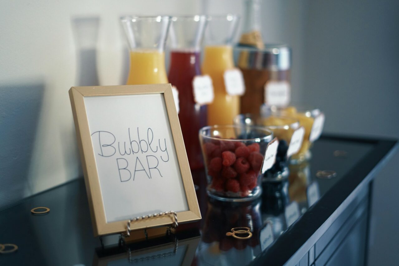 Bubbly Bar at Post-Wedding Brunch in Tampa