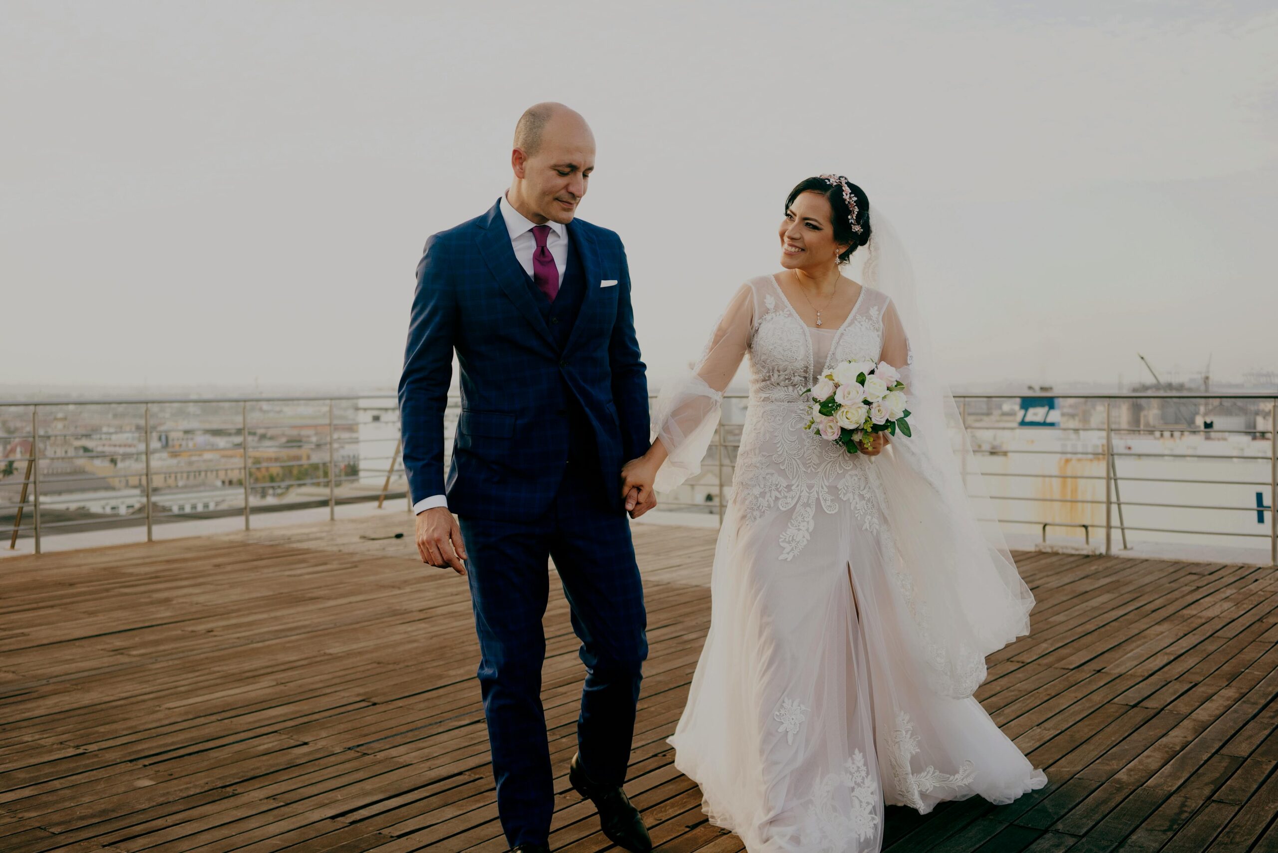 rooftop wedding - an unconventional tampa wedding idea