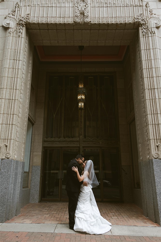 Tulsa wedding photographer Downtown