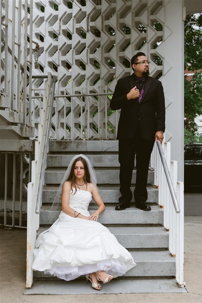 Downtown Tulsa wedding portraits