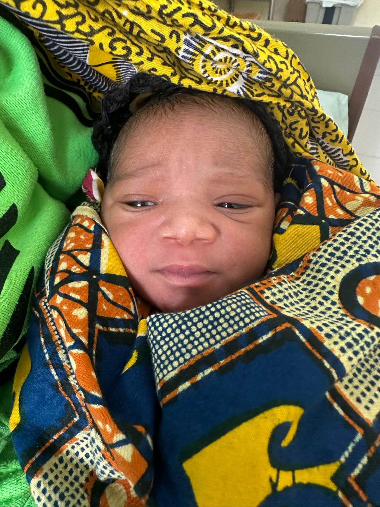 30 min old baby in Africa