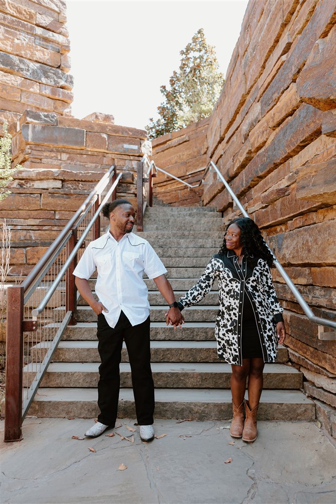 Couple posing at The Gathering Place