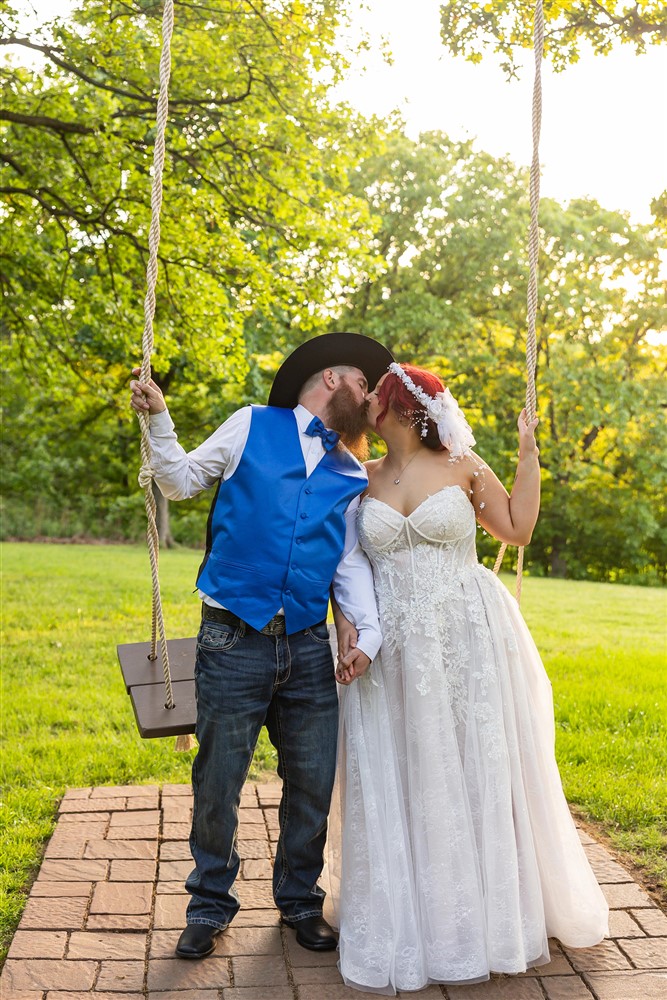 Couple on the swing at The Springs