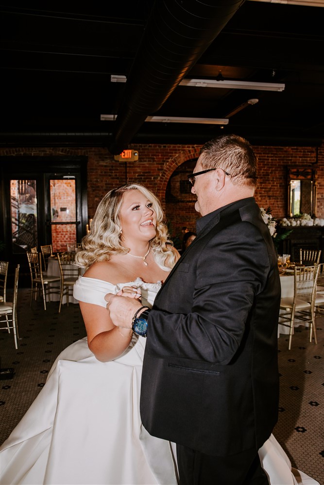 Bride and Father Dance at The Refinery