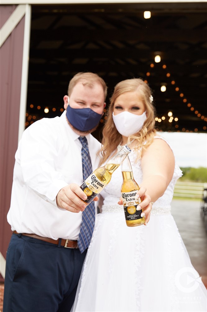 Corona virus wedding