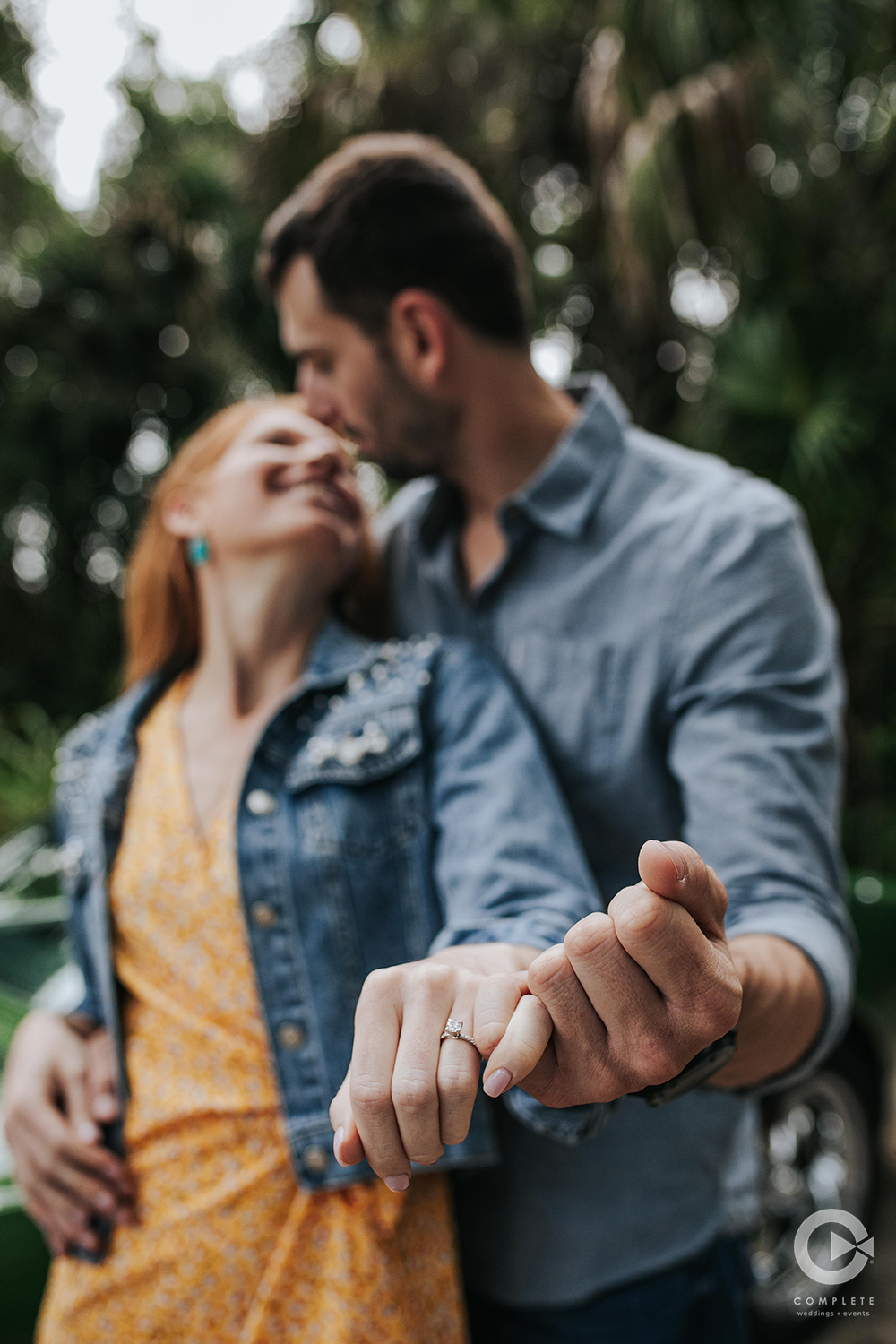 engagement photo pinky promise