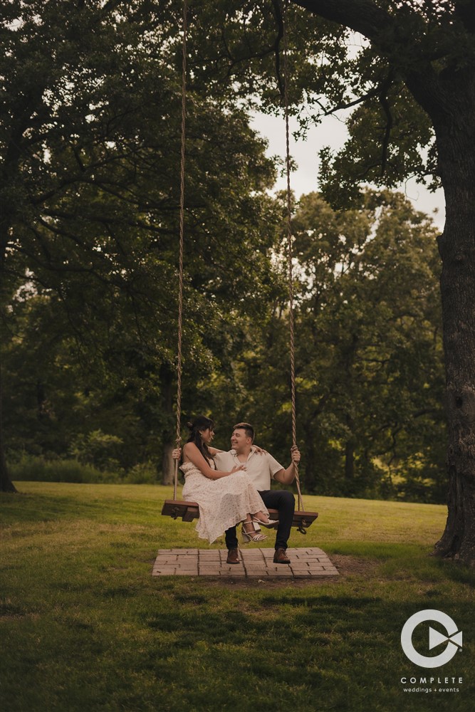 The Springs Engagement session on Swing