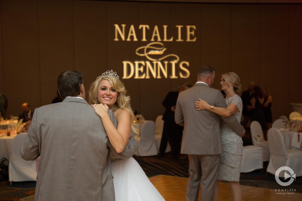 COMPLETE weddings + events Custom Monogram Lighting