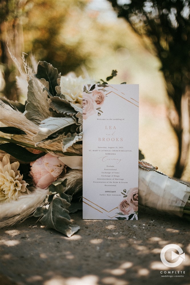 invite program wedding