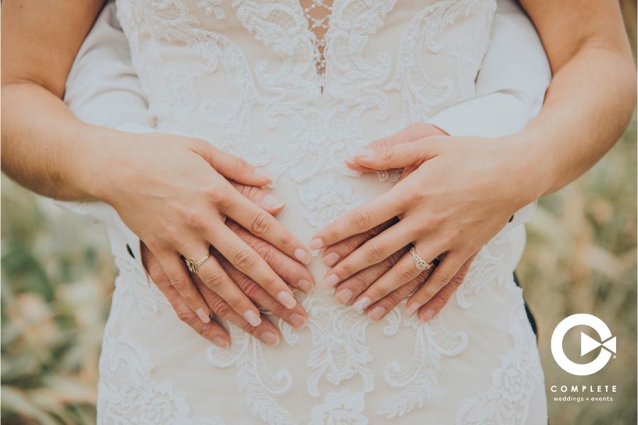 Kelli + David Ines wedding day