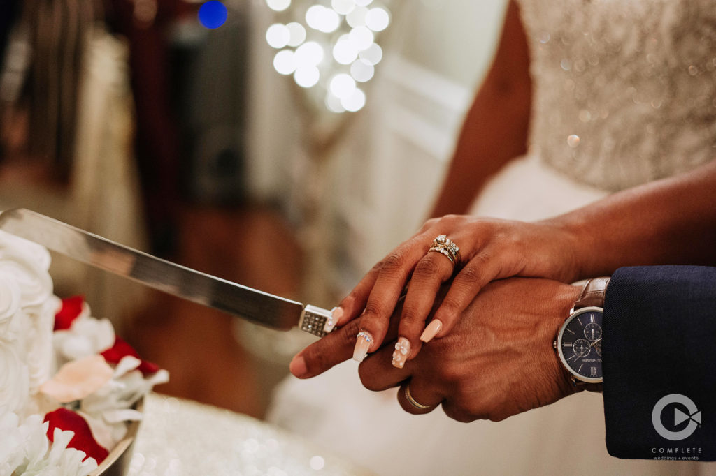 nails on wedding day