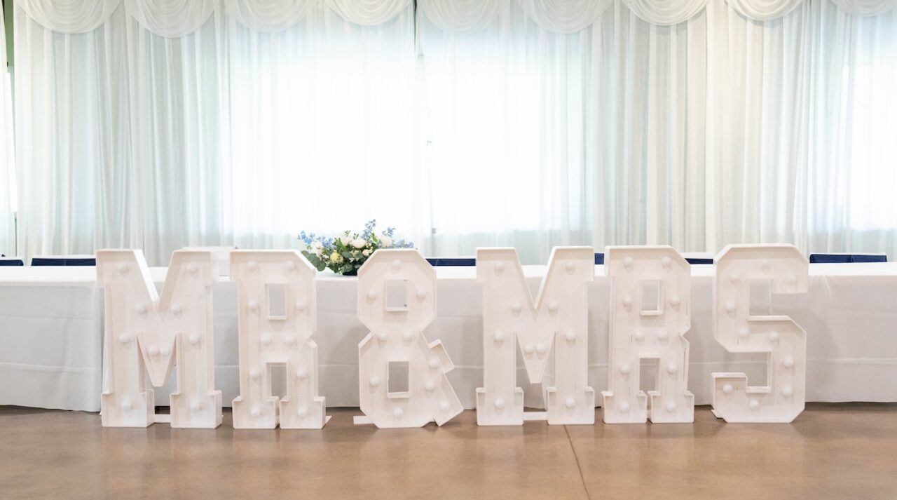 Wedding Mr. & Mrs. Marquee Signs Wichita