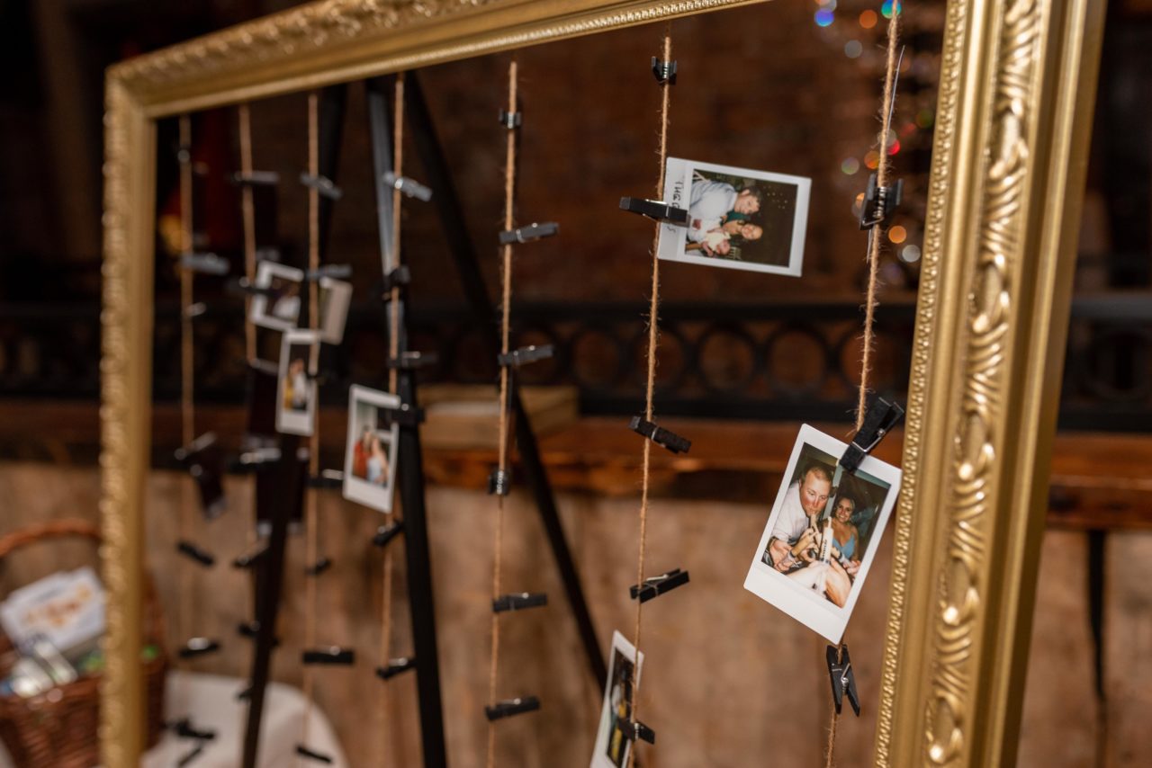 polaroid photos display