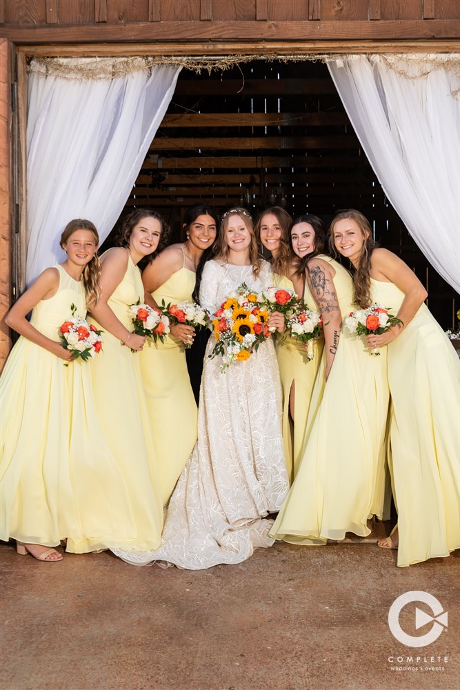 Yellow Wedding Colors Complete Wichita Photography