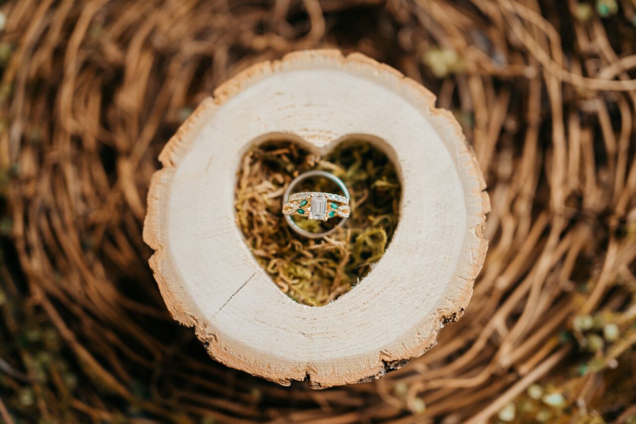 Wedding Rings Detail Photography Kansas