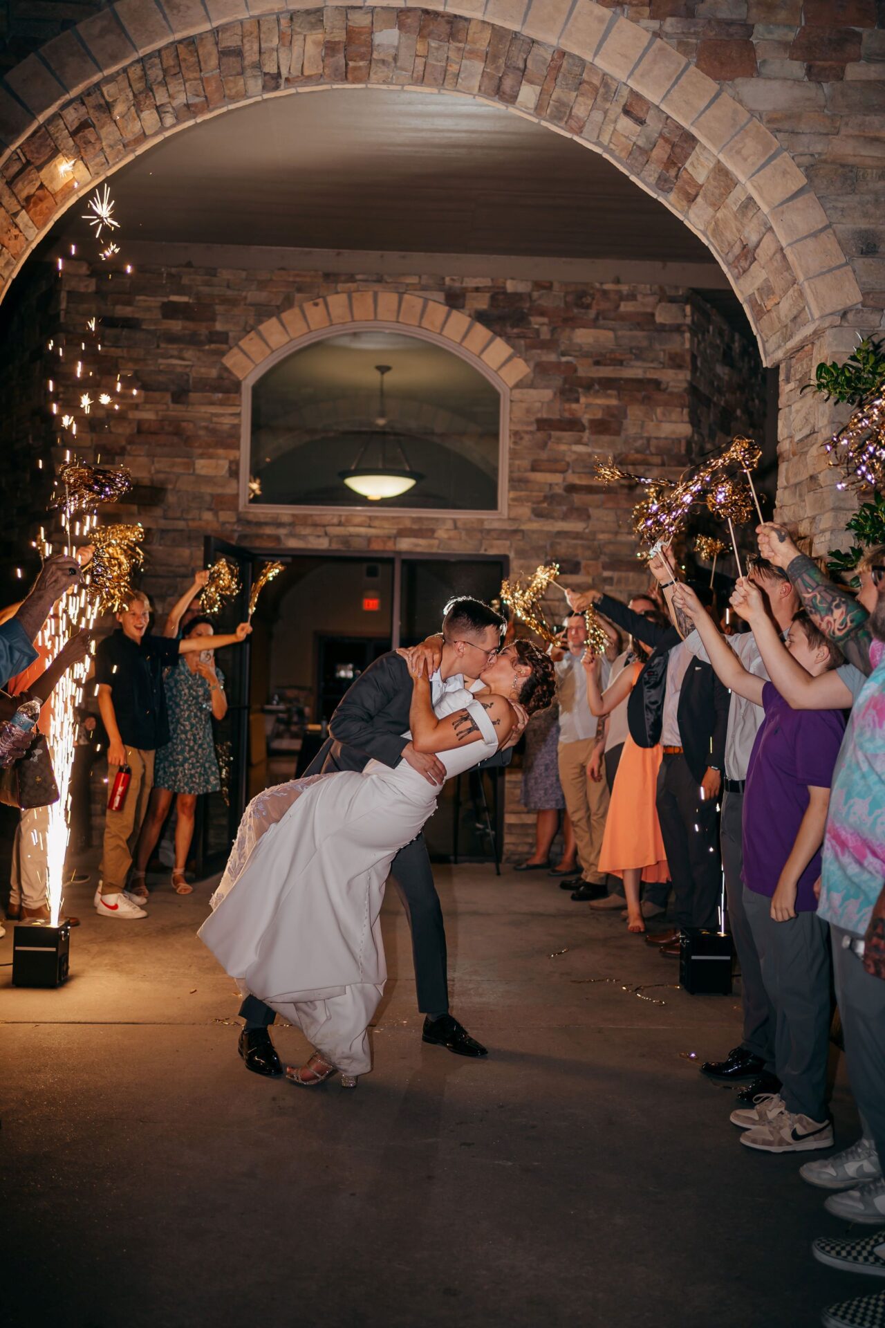 Wedding Grand Exit Photography Kansas