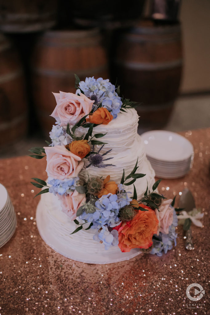Tiered Dessert florals in Fall Colors