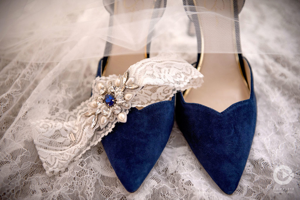 Blue Shoes and Garter