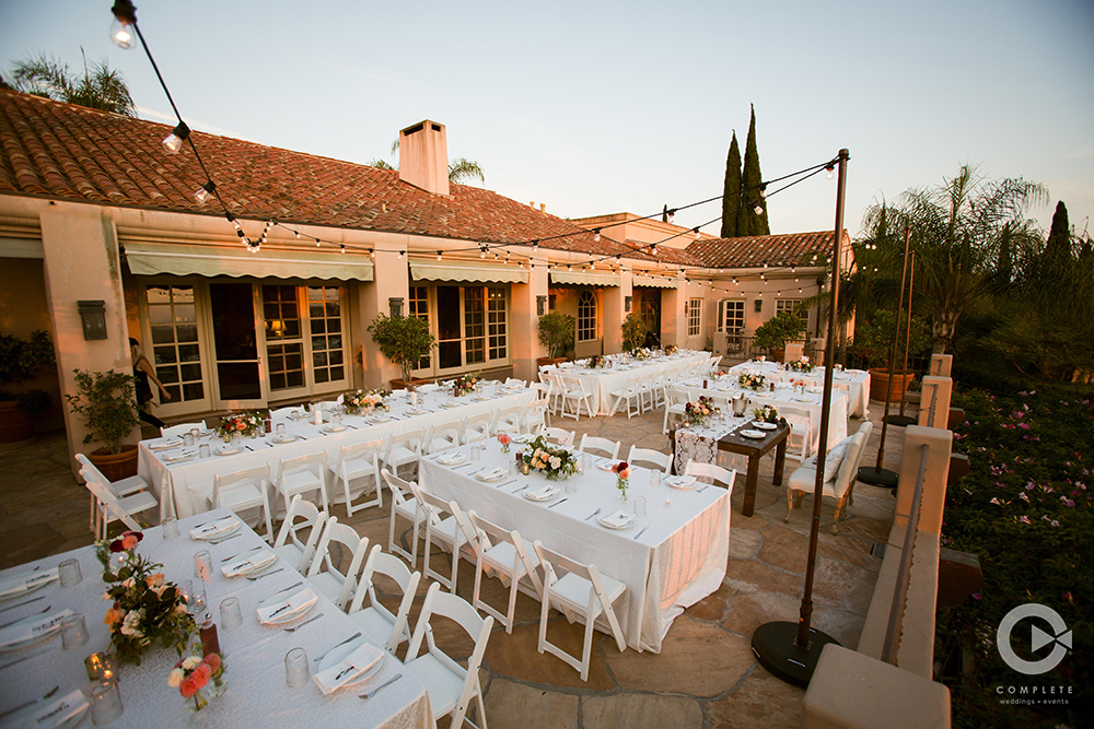 outdoor wedding reception set ups with tables