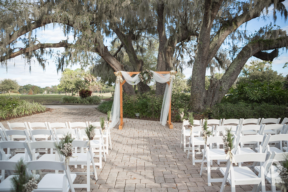 Outdoor Wedding Ceremony Alter and Trees