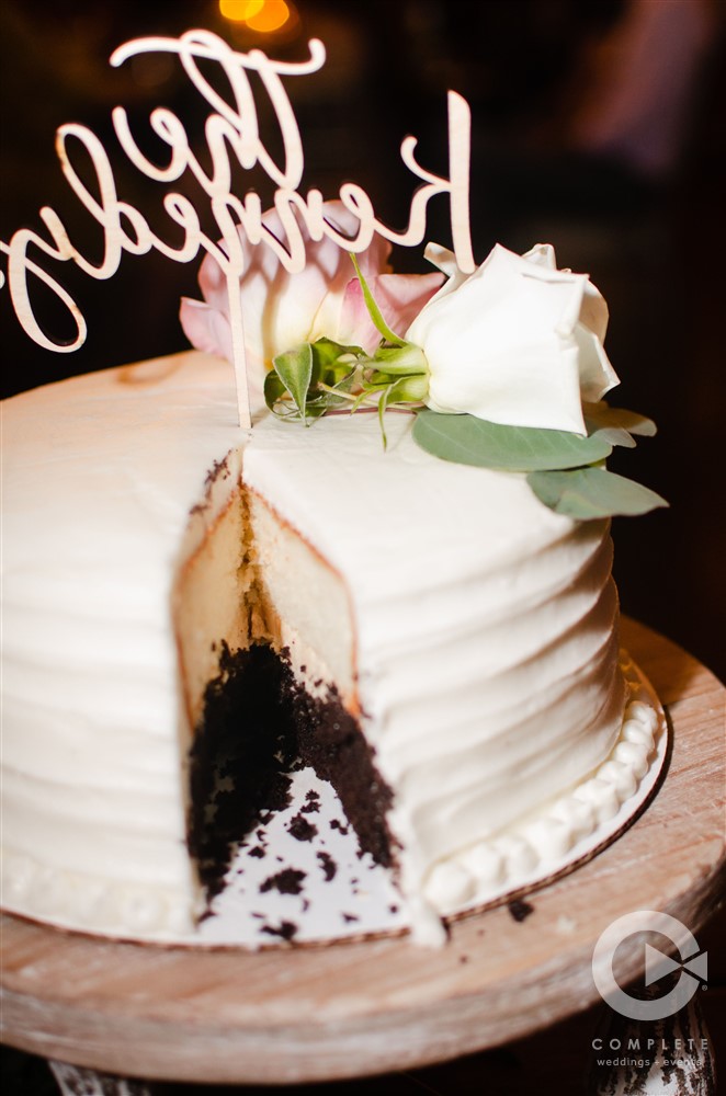 Chocolate and Vanilla Wedding Cake