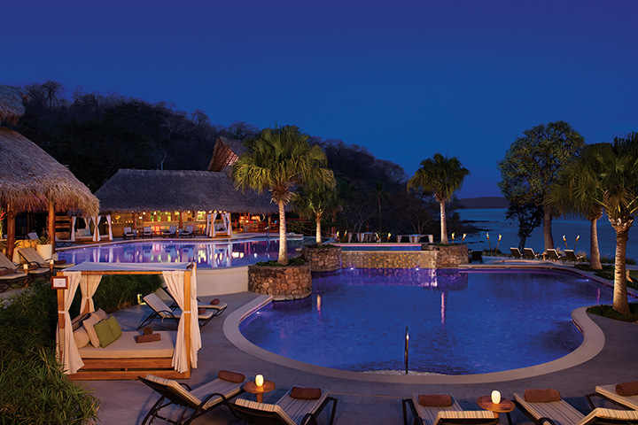 nighttime at the Secrets Papagayo Costa Rica Resort | Complete Costa Rica Giveaway