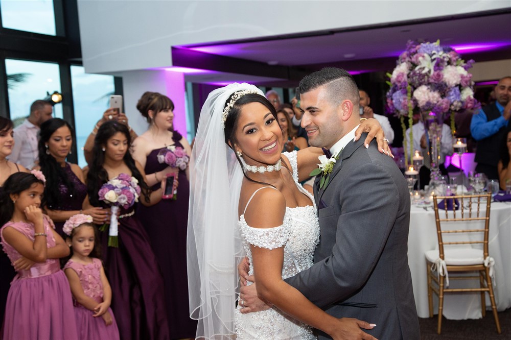 First Dance between couple on dance floor