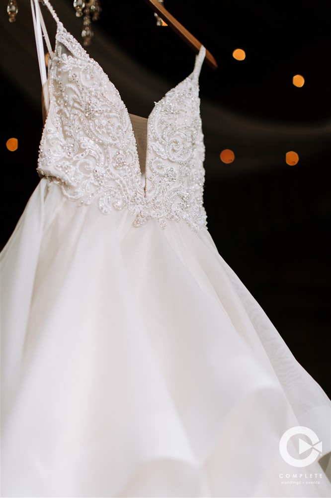 Detailed wedding dress
