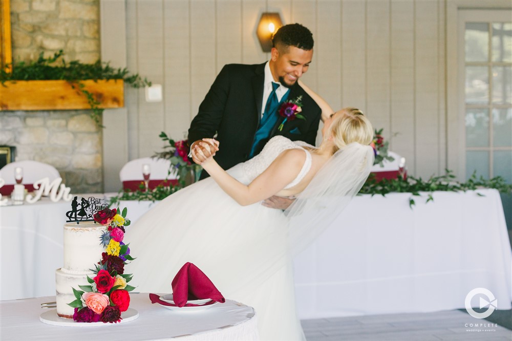 bride and groom reception photos and video