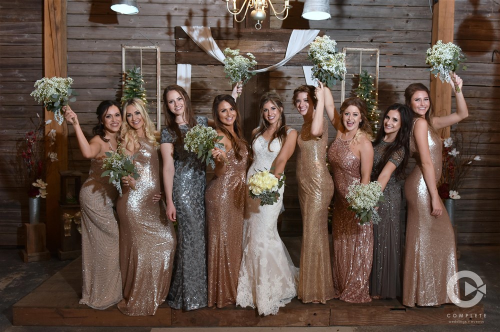 Various types of bridesmaid dresses
