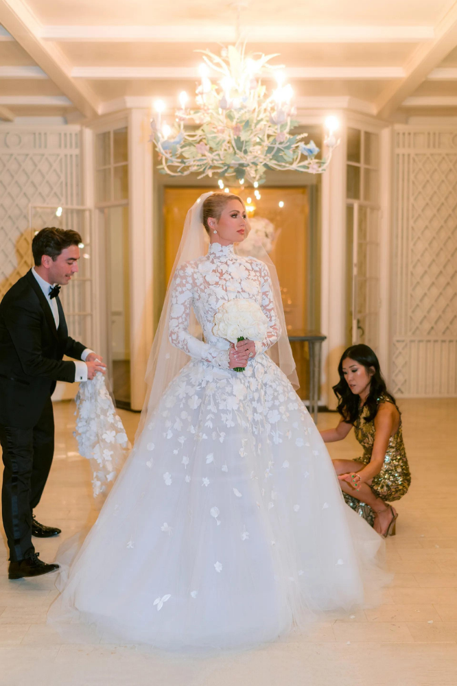 Paris Hilton's Wedding Dresses Oscar de la Renta