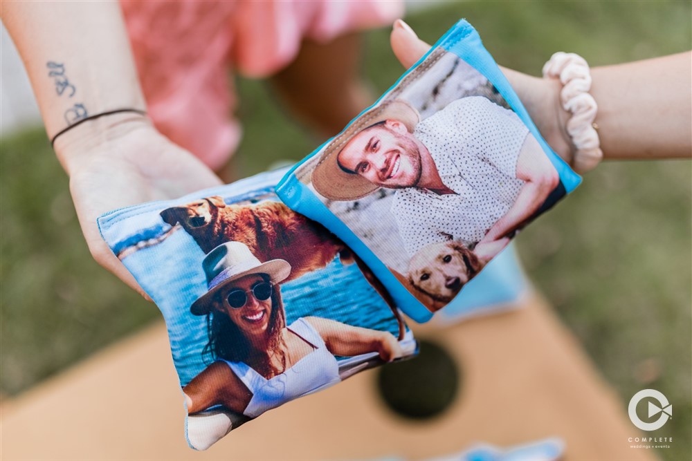 custom bags at wedding