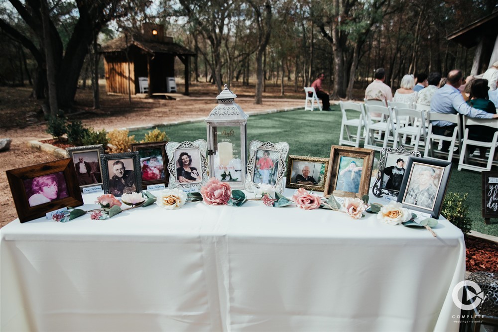 remembering loved ones with a memorial table