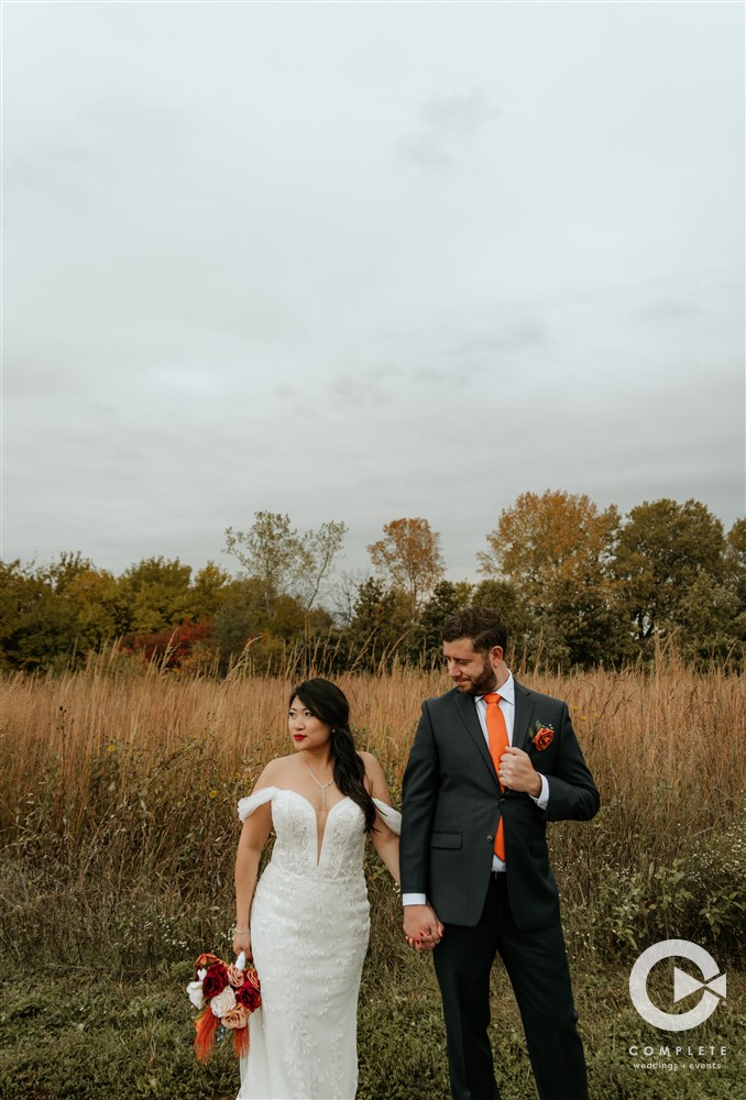 orange wedding color
