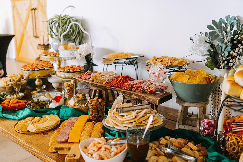 fall wedding grazing table