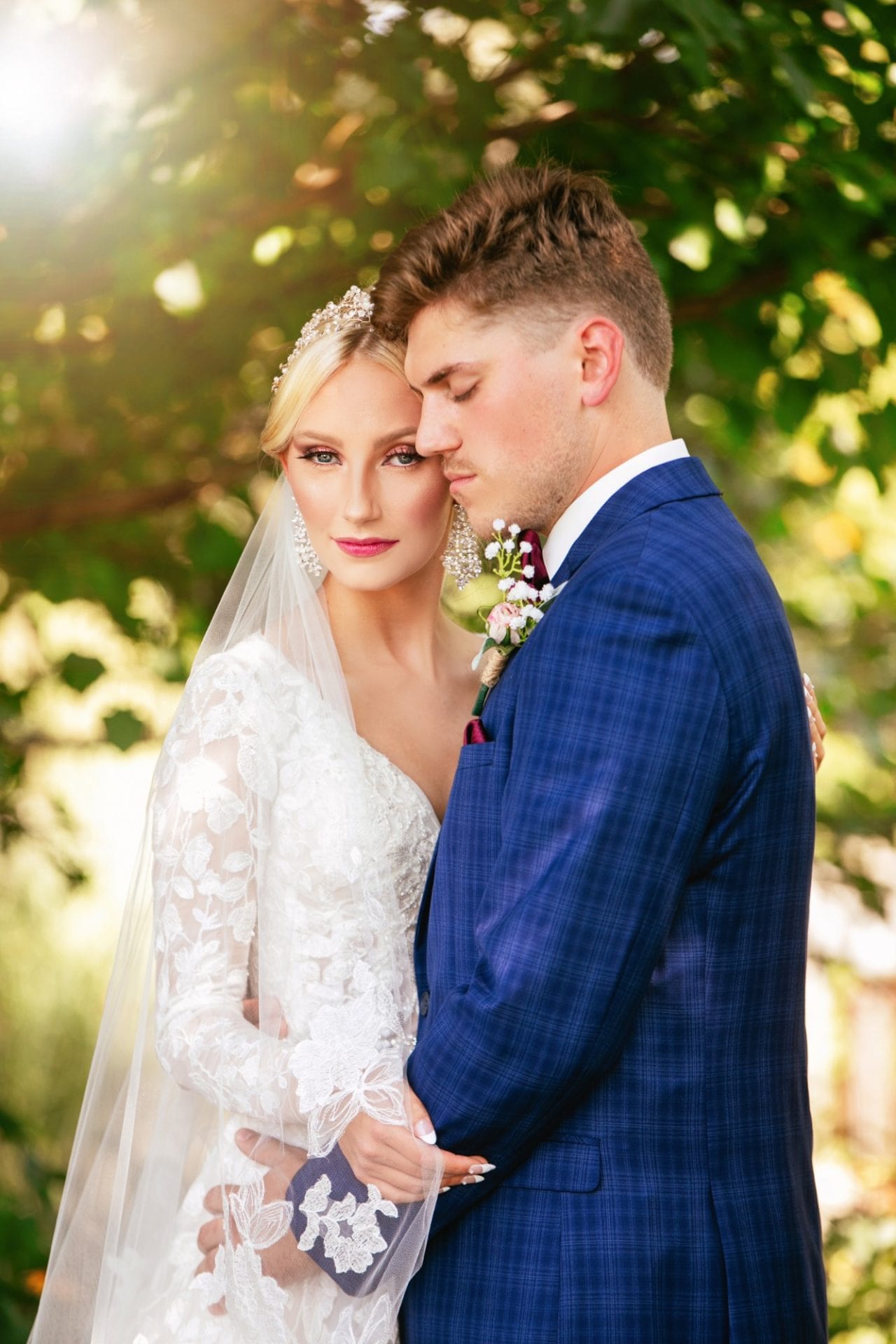 cobalt blue groom tux